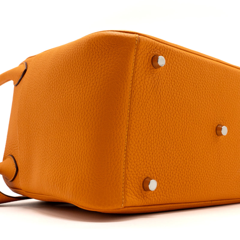 Hermes Lindy 30 Clemence Apricot SHW Stamp D