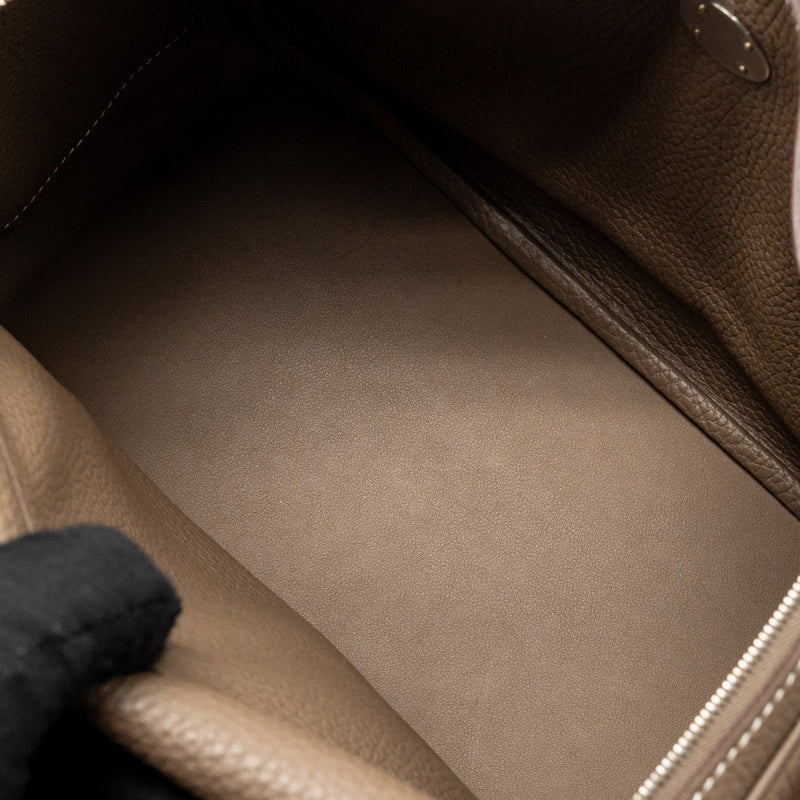 Hermes Lindy 26 clemence etoupe SHW stamp Y