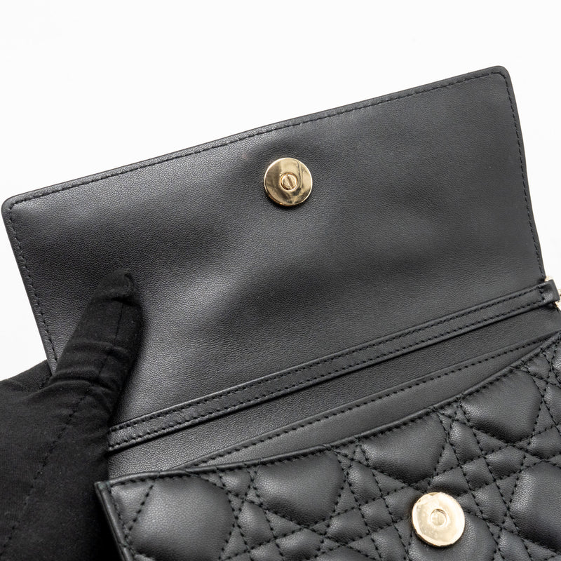 Dior My Dior Mini Bag Cannage Lambskin Black LGHW
