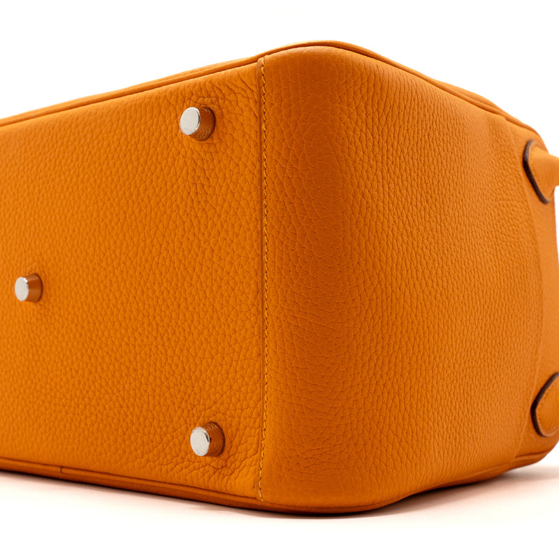 Hermes Lindy 30 Clemence Apricot SHW Stamp D