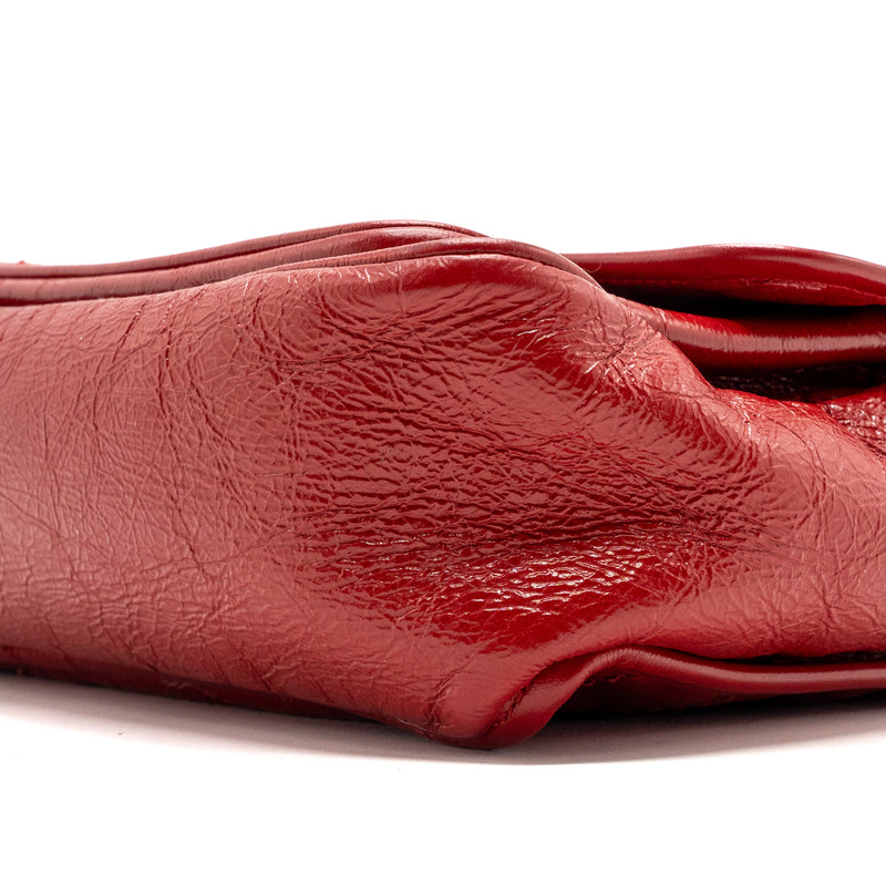 Saint laurent medium Niki bag of calfskin red ruthenium hardware