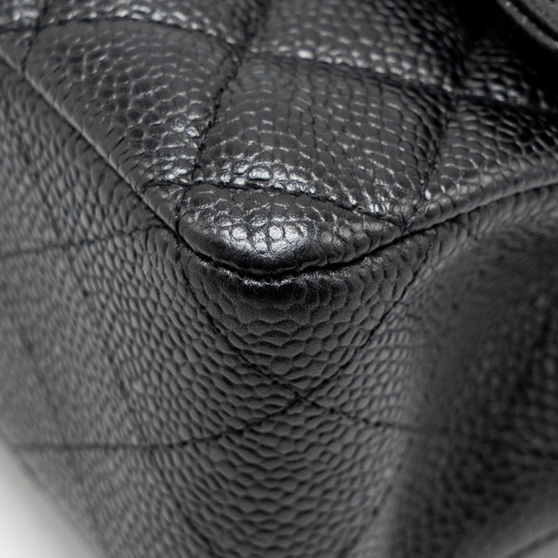 Chanel Medium Classic Double Flap Bag Caviar Black SHW