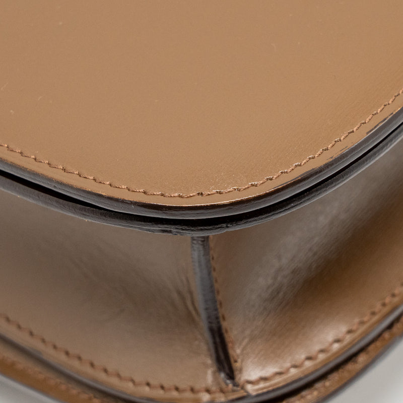 CELINE Medium Classic Box Bag Calfskin Camel GHW