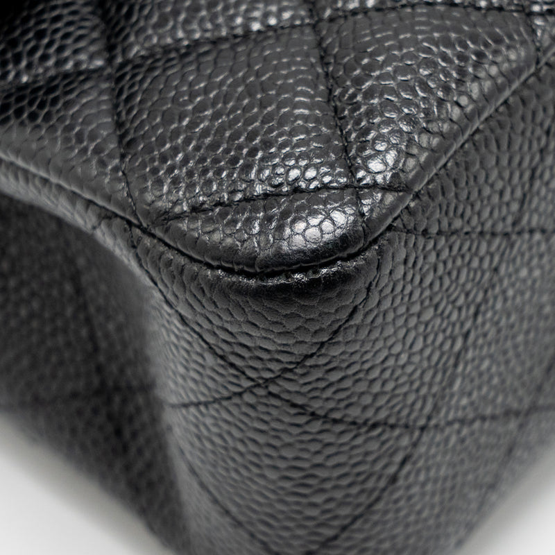 Chanel Medium Classic Double Flap Bag Caviar Black SHW