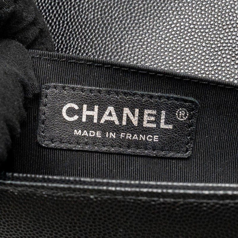 Chanel Medium Boy Bag Caviar Black SHW