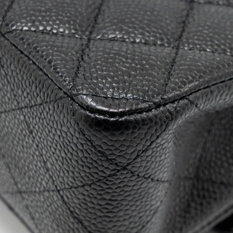 Chanel Medium Classic Double Flap Bag Caviar Black SHW
