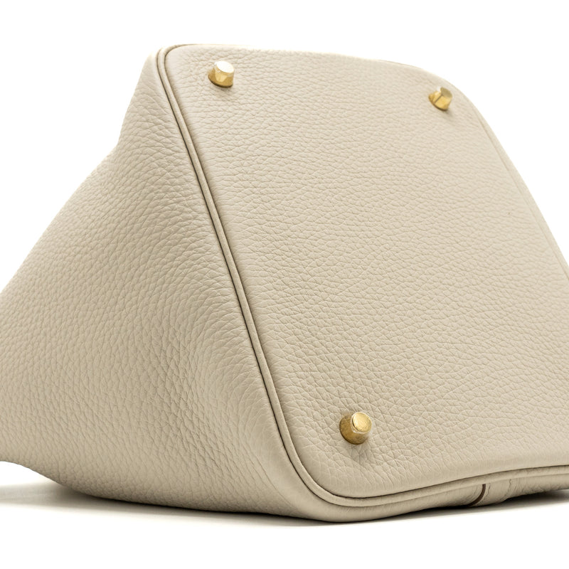 Hermes Picotin 22 lock bag Clemence Beton GHW Stamp U