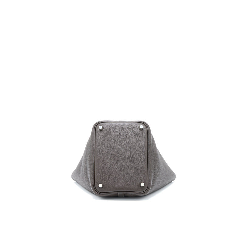 Hermes Picotin 18 Lock Bag Clemence Ebene SHW Stamp U