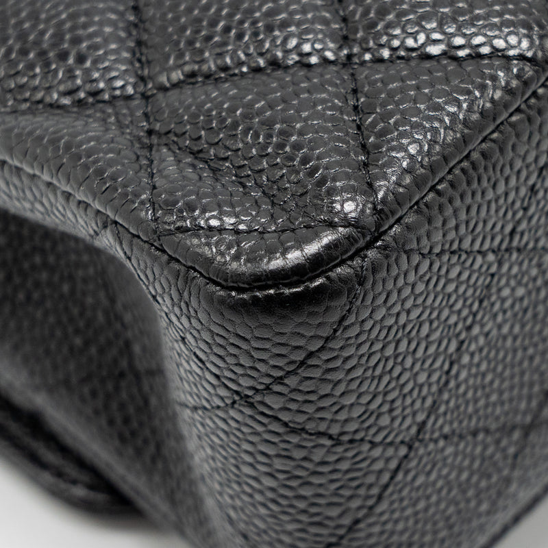 Chanel Medium Classic Double Flap Bag Caviar Black SHW