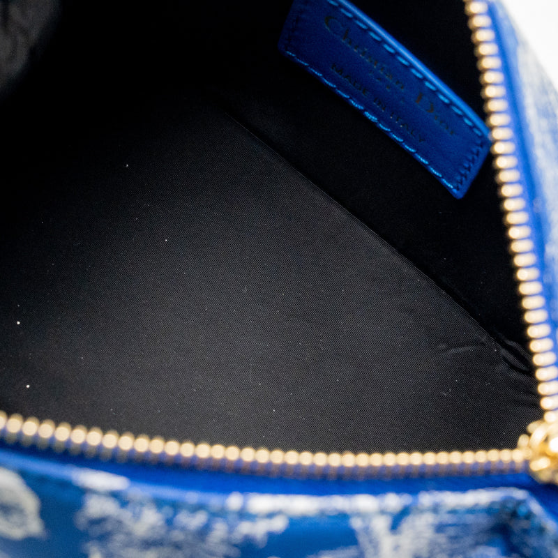 Dior Small Diortravel Nomad Pouch Technical Fabric Blue LGHW