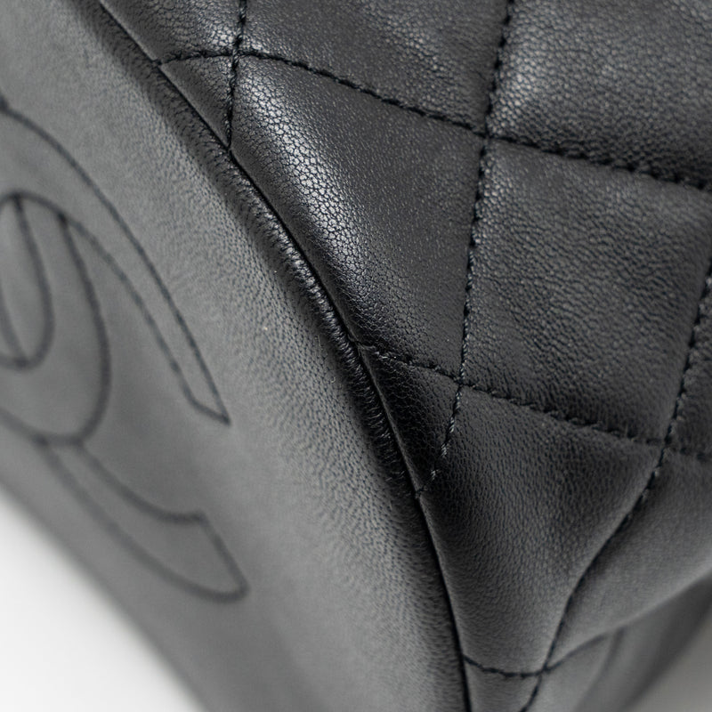 Chanel Quilted Metallic Bubble Backpack Lambskin Black Multicolour Hardware