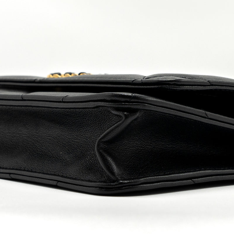 Chanel 19 wallet on chain lambskin black multicolor hardware