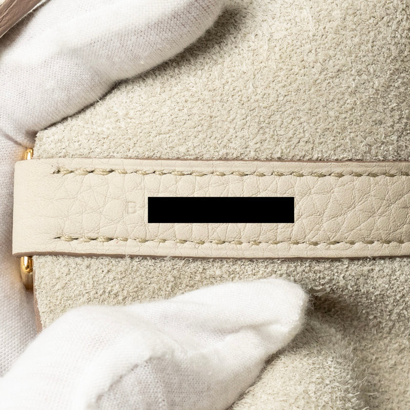 Hermes Picotin 18 Lock Bag Clemence Beton GHW Stamp B