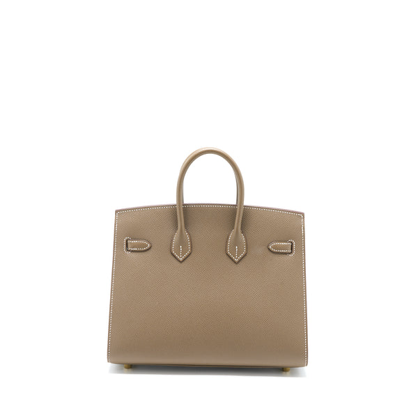 Hermes Birkin 25 Epsom Etoupe GHW Stamp Z