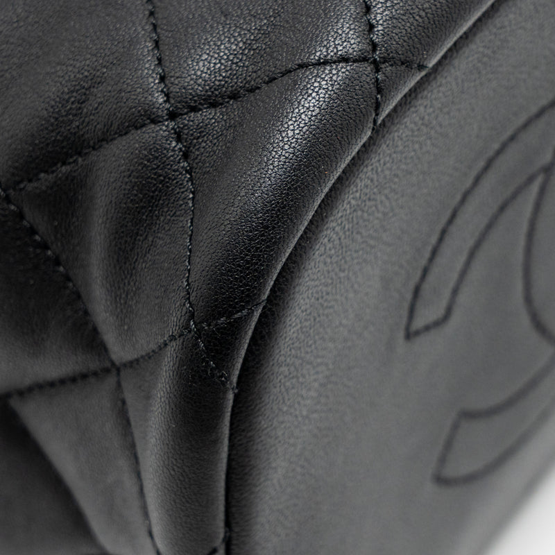 Chanel Quilted Metallic Bubble Backpack Lambskin Black Multicolour Hardware