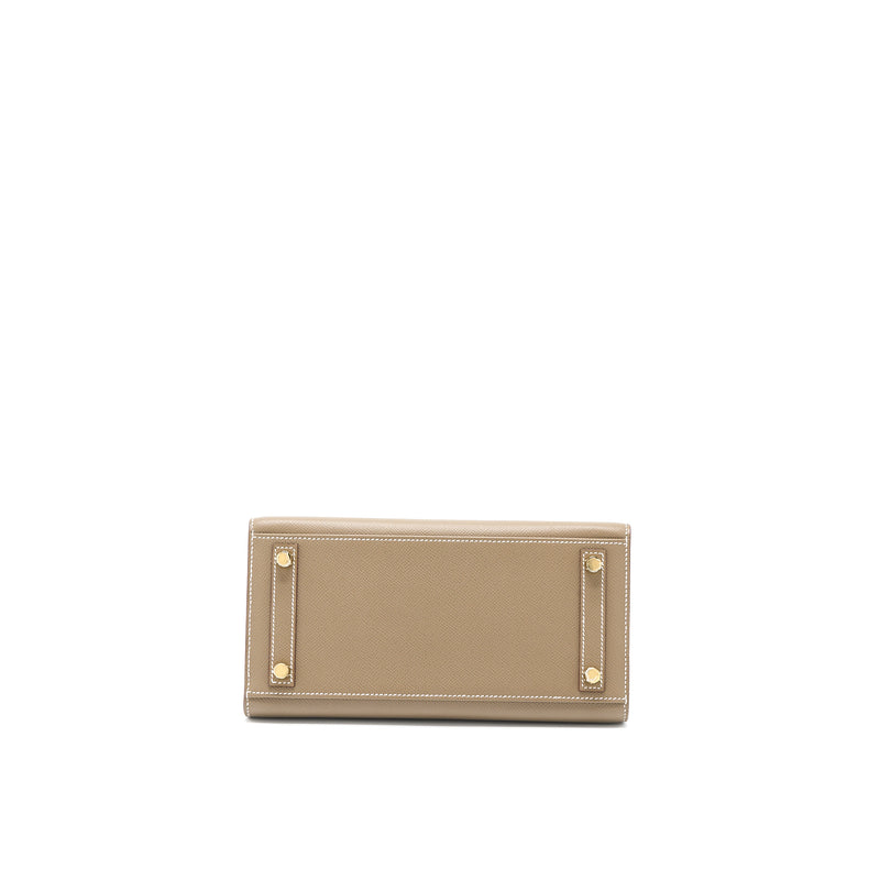 Hermes Birkin 25 Epsom Etoupe GHW Stamp Z
