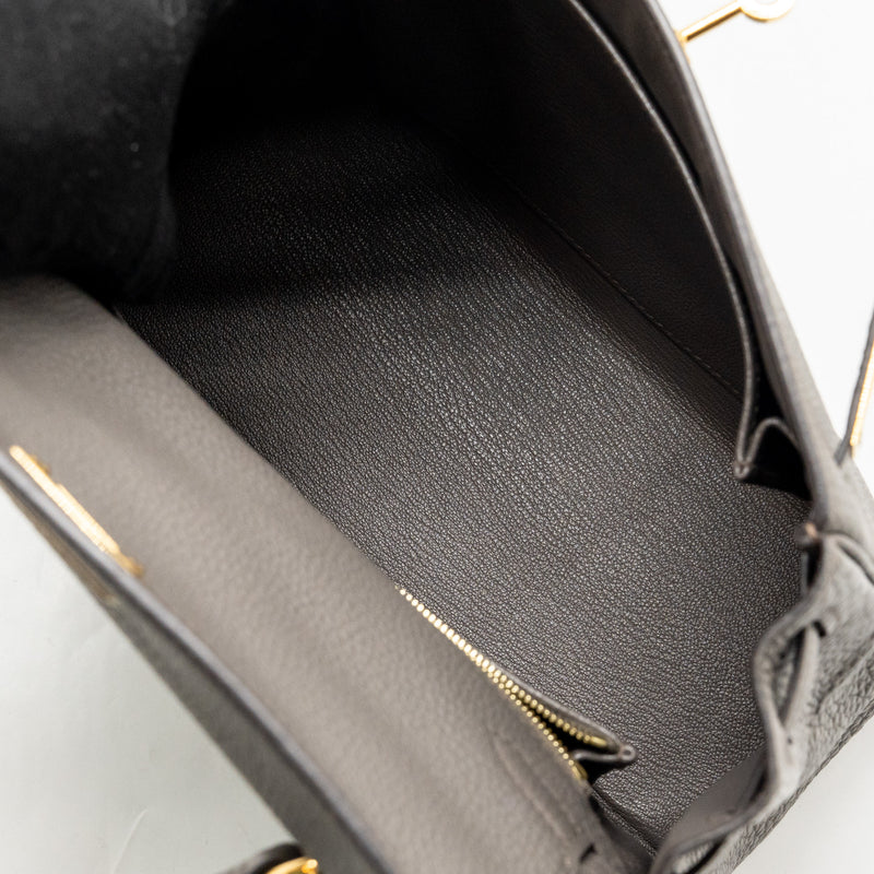 Hermes Kelly 25 togo gris etain GHW stamp Y