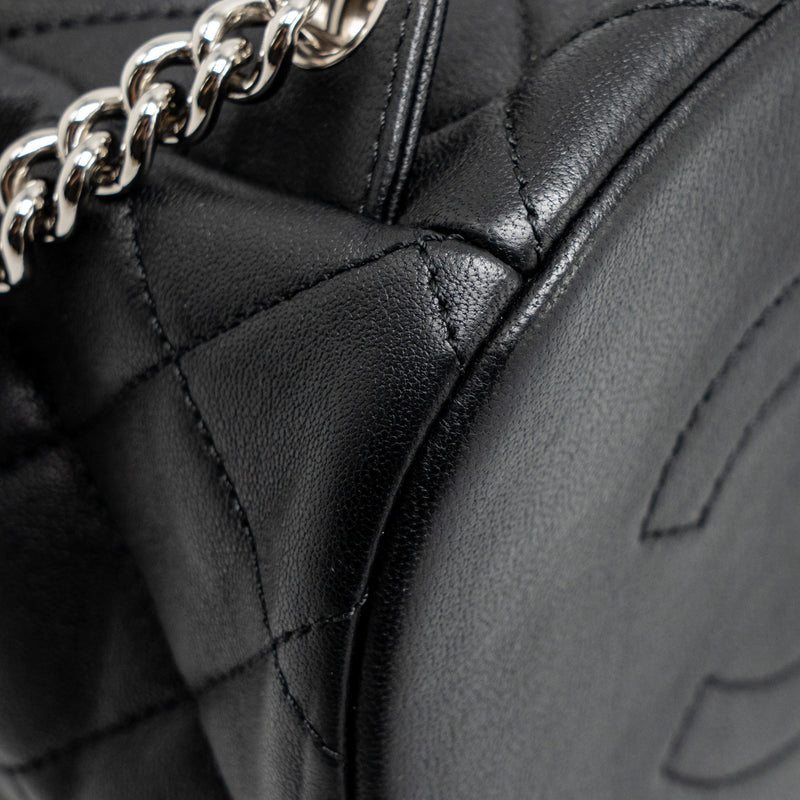 Chanel Quilted Metallic Bubble Backpack Lambskin Black Multicolour Hardware