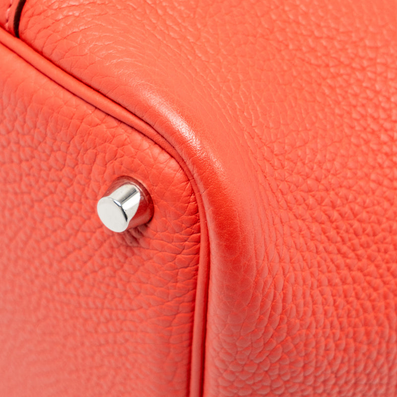 Hermes Picotin 18 Lock Bag Clemence Rose Jaipur SHW Stamp Square R