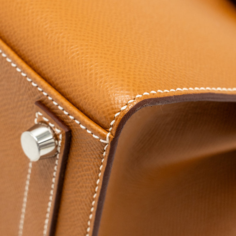 Hermes Birkin 25 Sellier Epsom Gold SHW Stamp B