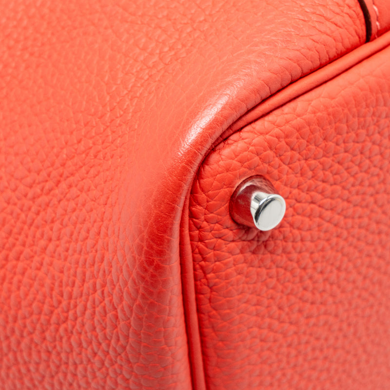 Hermes Picotin 18 Lock Bag Clemence Rose Jaipur SHW Stamp Square R