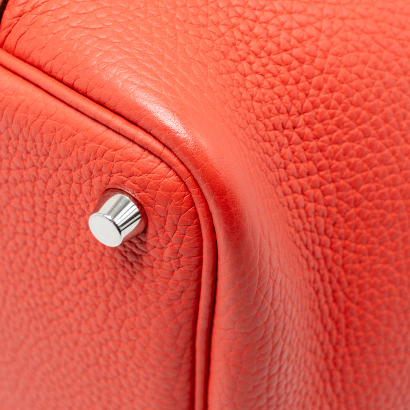 Hermes Picotin 18 Lock Bag Clemence Rose Jaipur SHW Stamp Square R