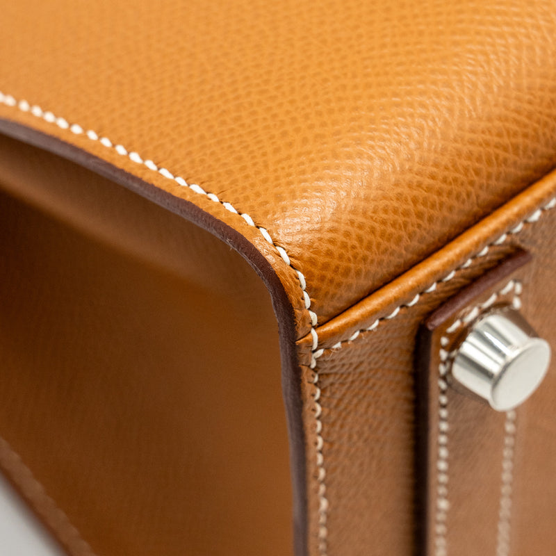 Hermes Birkin 25 Sellier Epsom Gold SHW Stamp B
