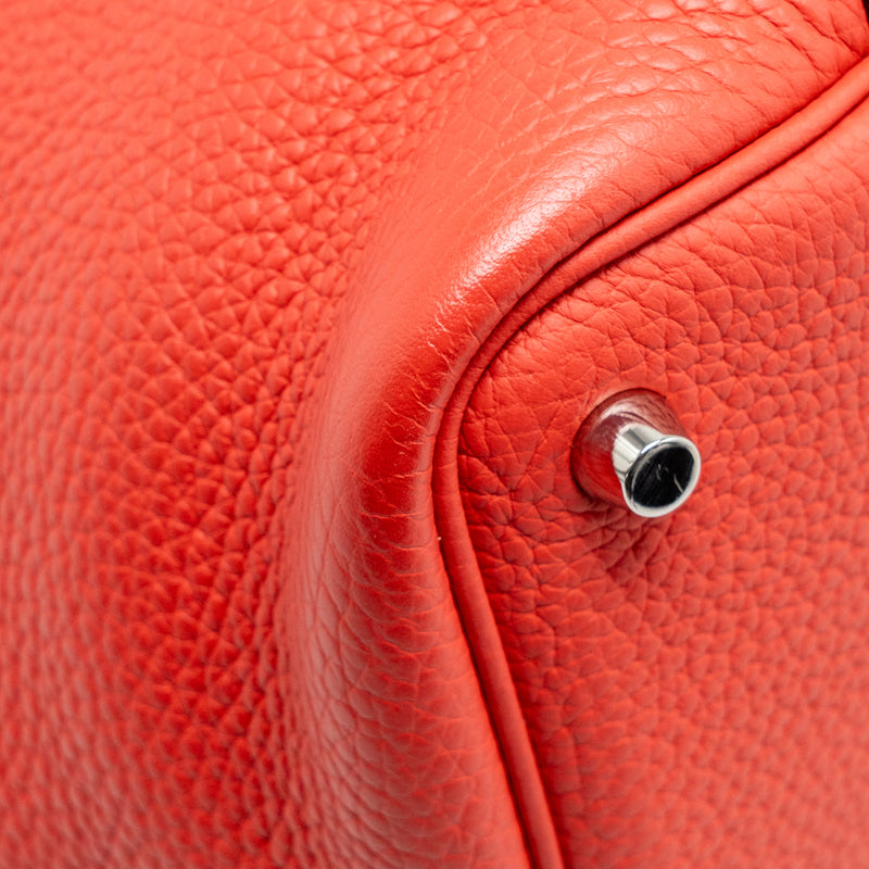 Hermes Picotin 18 Lock Bag Clemence Rose Jaipur SHW Stamp Square R
