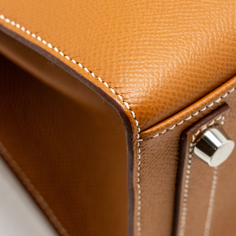 Hermes Birkin 25 Sellier Epsom Gold SHW Stamp B