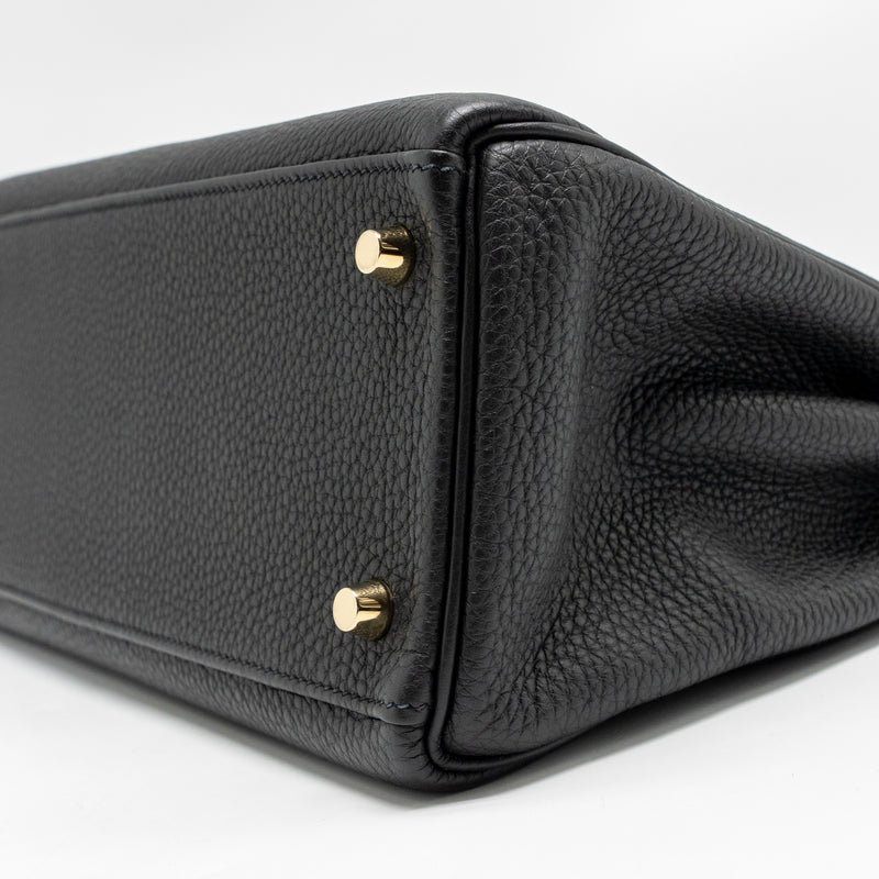 Hermes Kelly 28 Togo Black GHW Stamp X