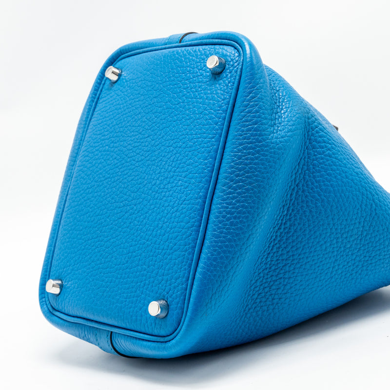 Hermes Picotin 18 Lock Bag Clemence B3 Bleu Zanzibar SHW Stamp A