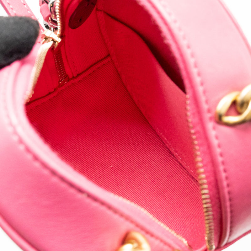 Chanel 19 Round Clutch with Chain Lambskin Pink Multicolour Hardware (Microchip)