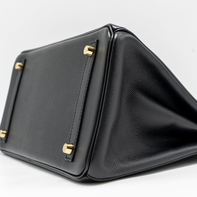 Hermes Birkin 30 Epsom Black GHW Stamp A