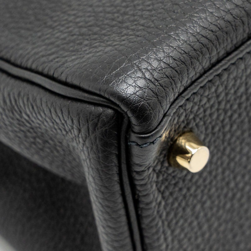 Hermes Kelly 28 Togo Black GHW Stamp X