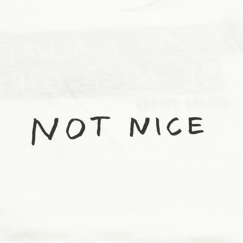 Miu Miu Size S “Not Nice” T-shirt Cotton White