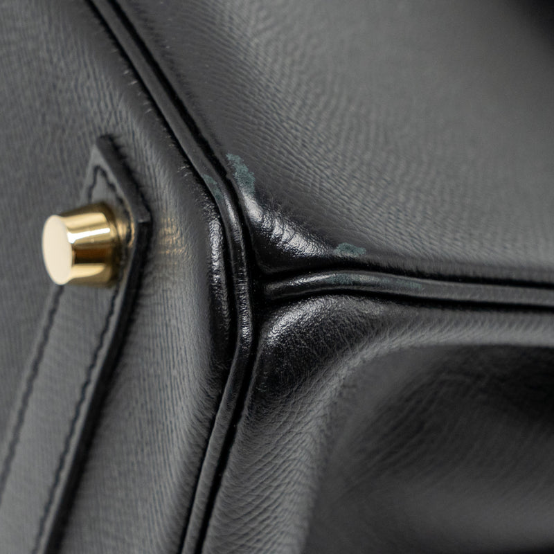 Hermes Birkin 30 Epsom Black GHW Stamp A