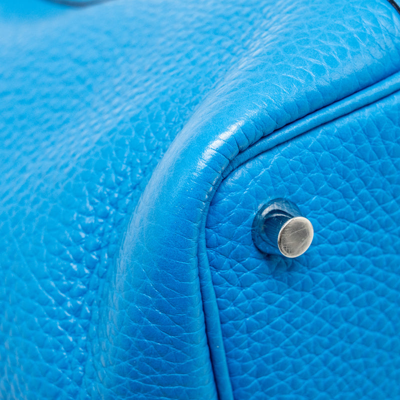 Hermes Picotin 18 Lock Bag Clemence B3 Bleu Zanzibar SHW Stamp A
