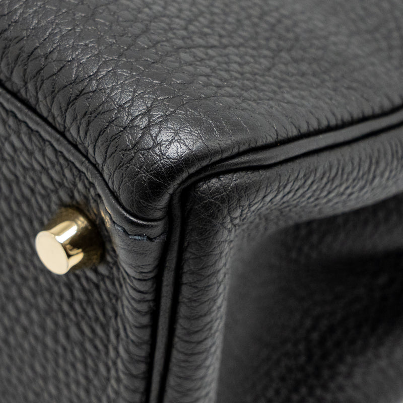 Hermes Kelly 28 Togo Black GHW Stamp X
