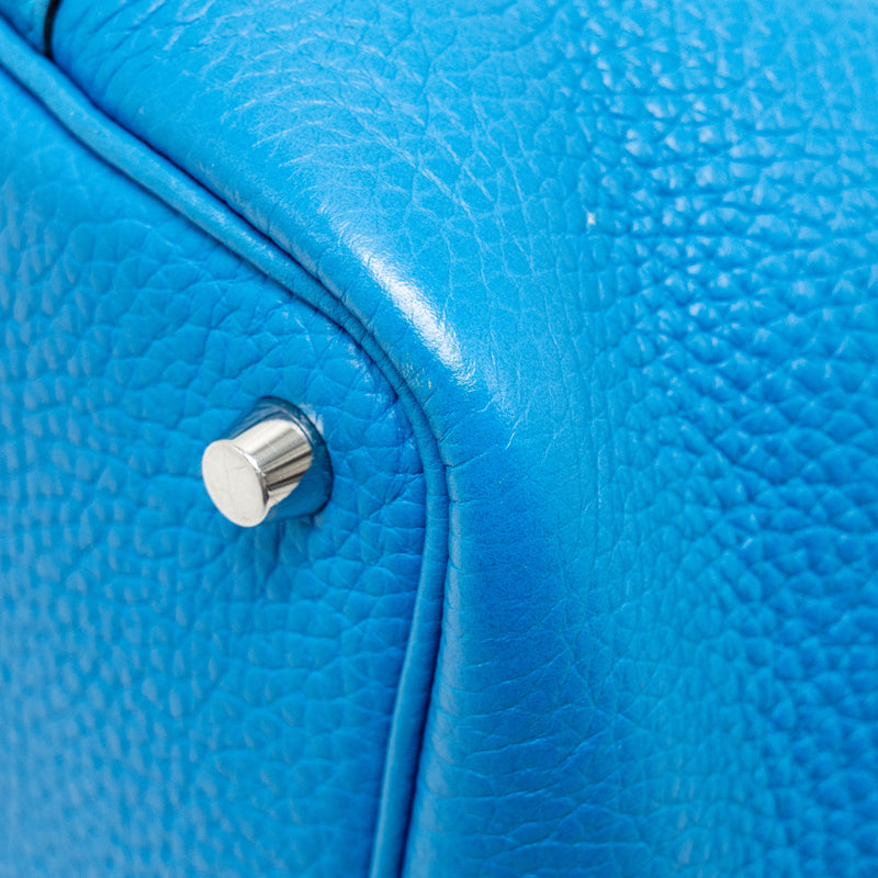 Hermes Picotin 18 Lock Bag Clemence B3 Bleu Zanzibar SHW Stamp A