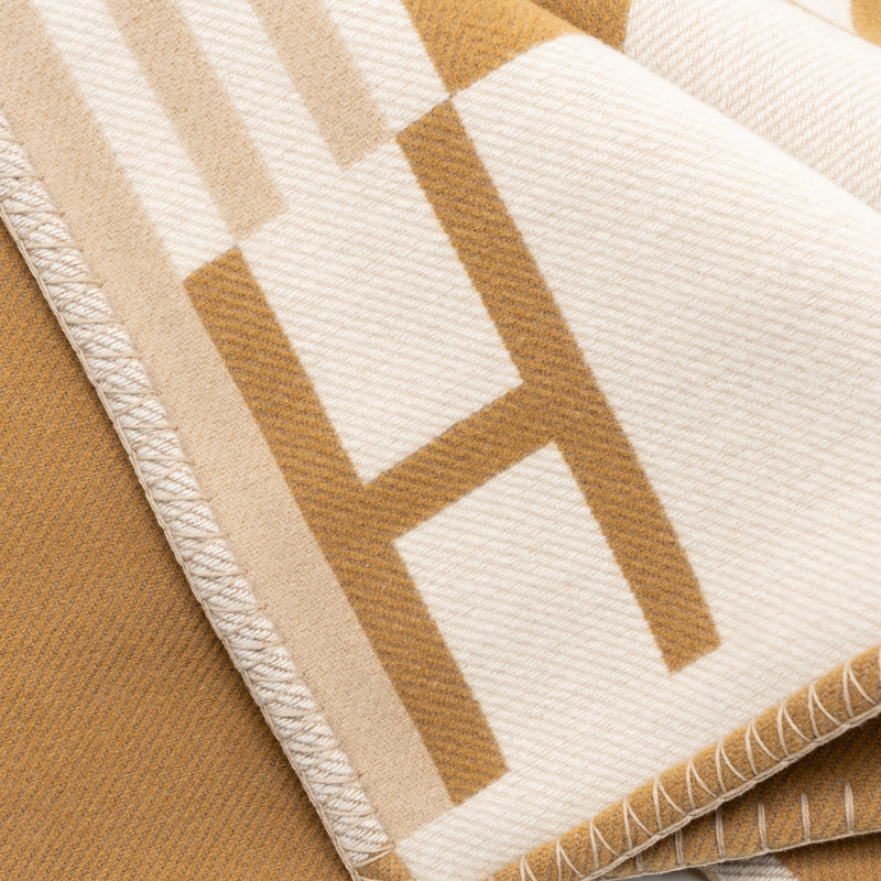 Hermes Ithaque Blanket Wool/Cashmere Camel/Beige