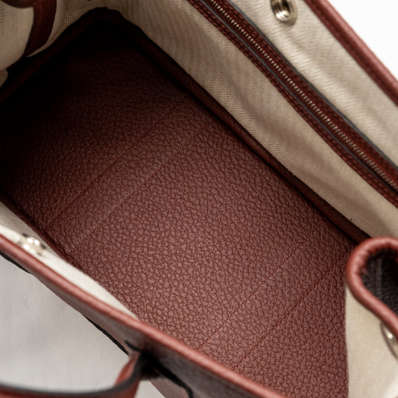 Hermes Garden Party 30 Country leather rouge H SHW stamp Y