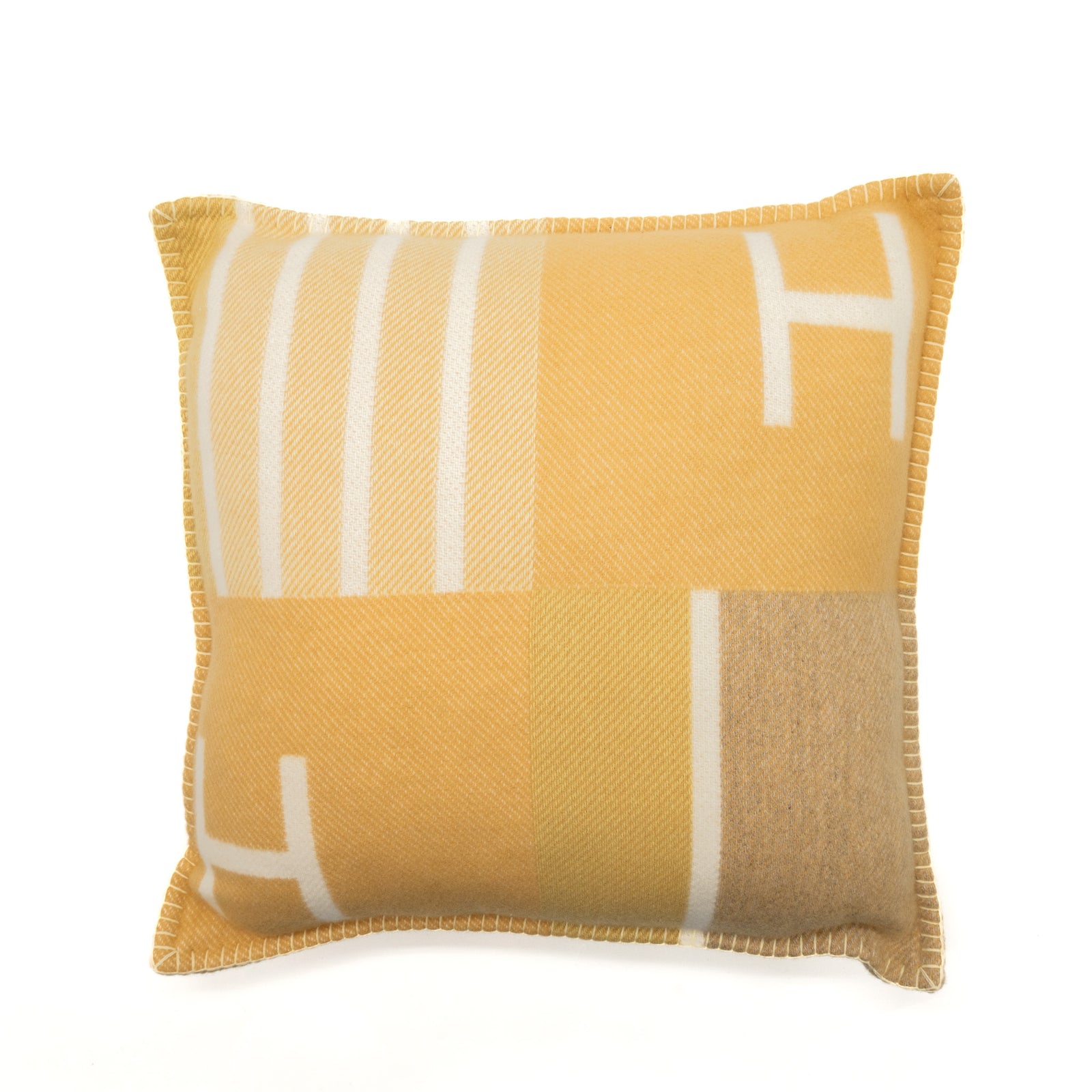 Hermes Avalon Vibration Pillow Small Wool/Cashmere Tisane