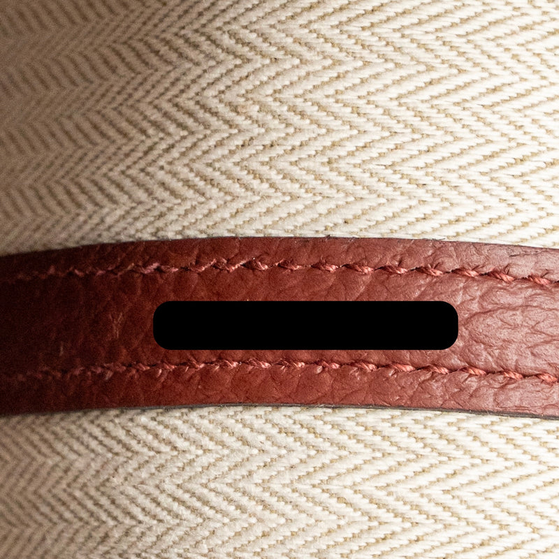 Hermes Garden Party 30 Country leather rouge H SHW stamp Y