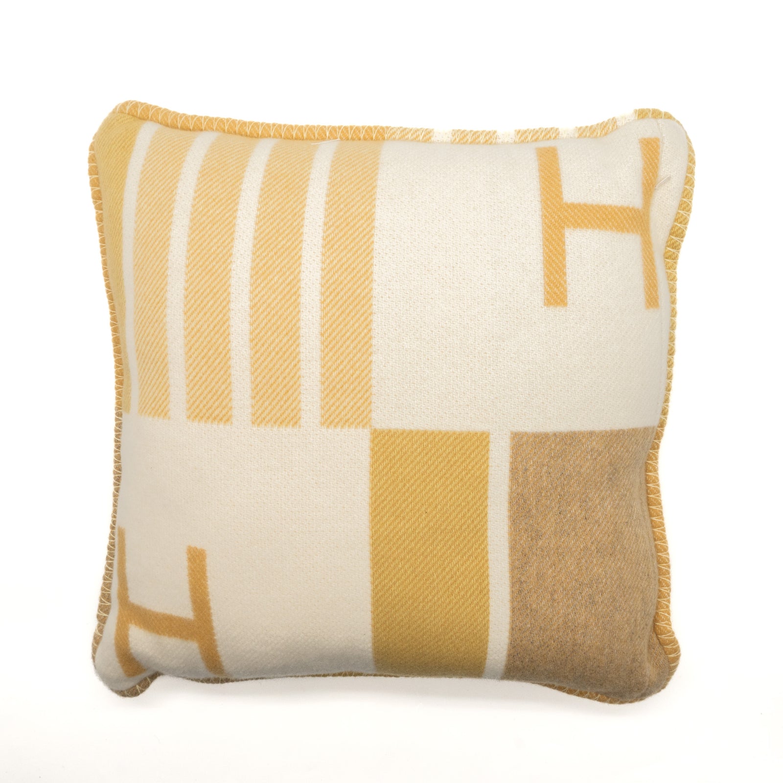 Hermes Avalon Vibration Pillow Small Wool/Cashmere Tisane