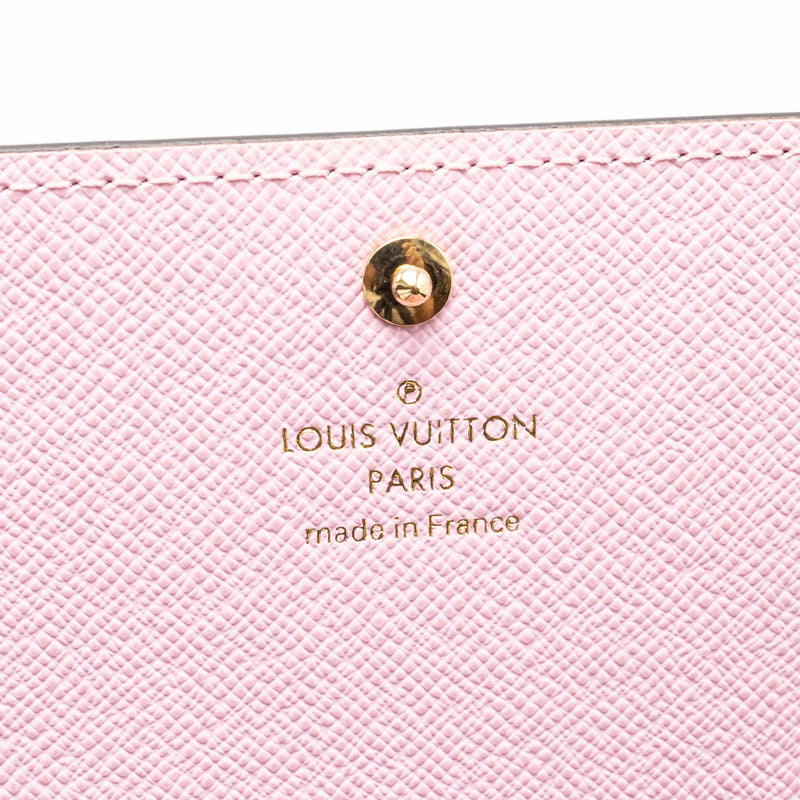 Louis Vuitton Sarah Wallet 2016 Christmas Limited Edition Monogram Canvas Rose Ballerine GHW