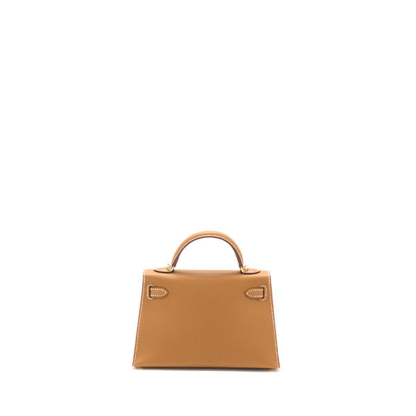 Hermes Mini Kelly Epsom Gold GHW Stamp B