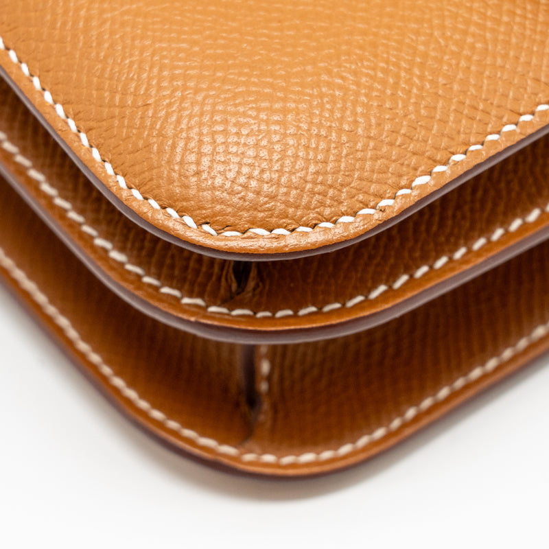 Hermes mini constance epsom gold RGHW stamp K