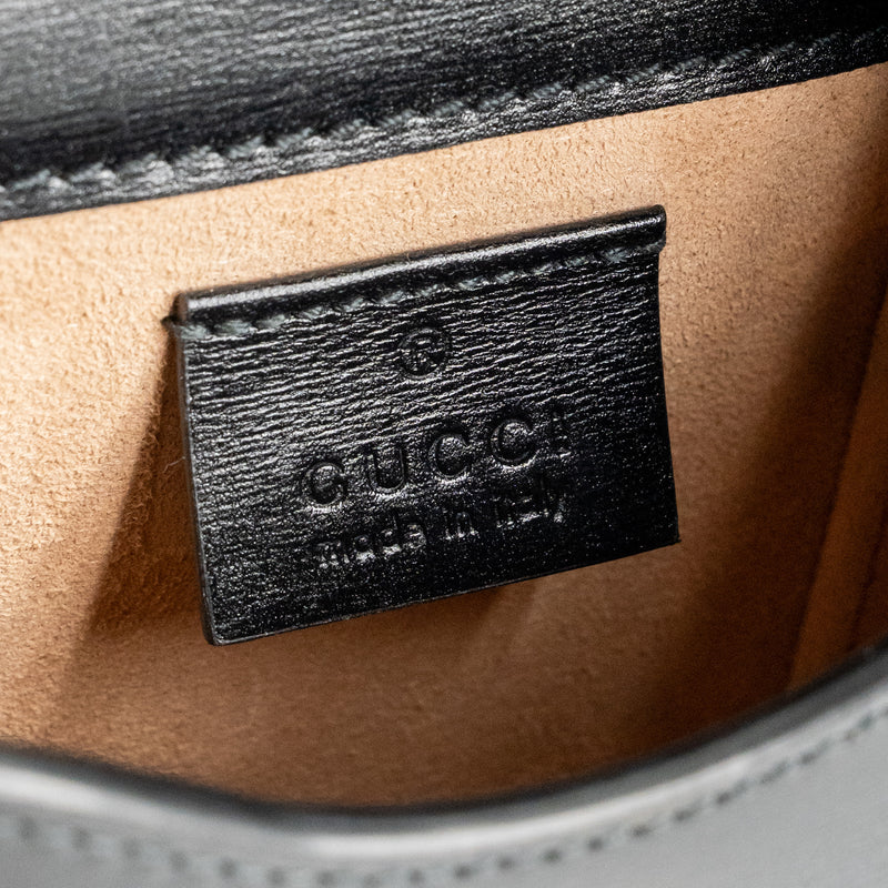 Gucci 1955 Horsebit Mini Crossbody Bag Calfskin Black GHW