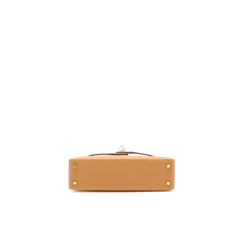 Hermes Mini Kelly Epsom Gold GHW Stamp B