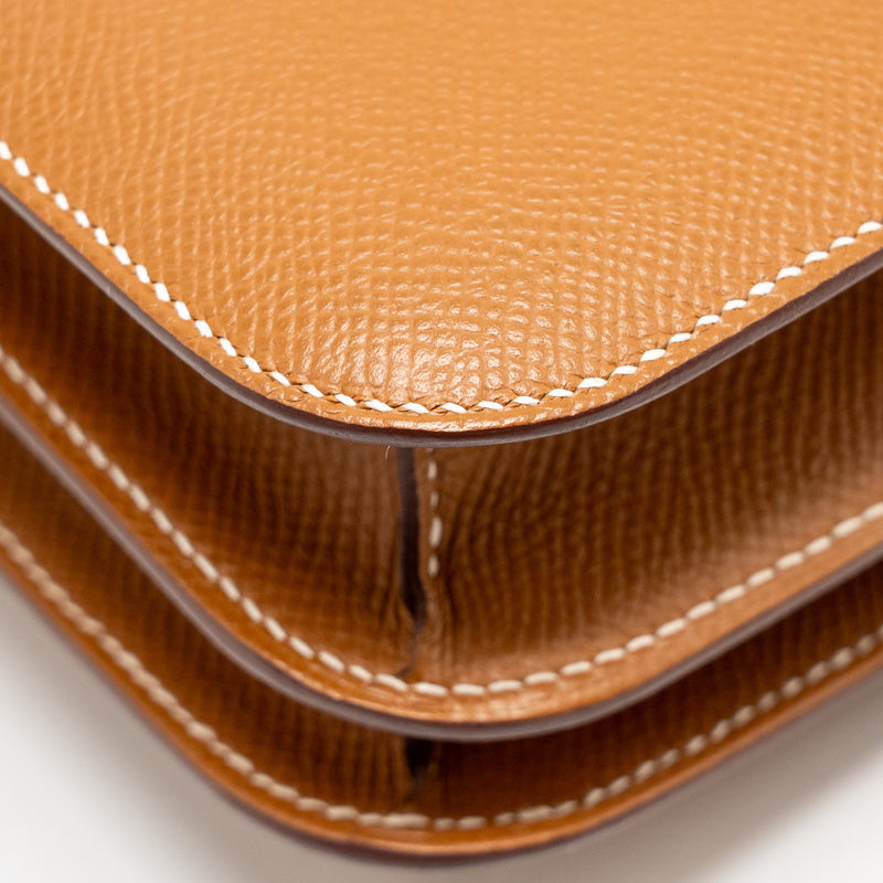 Hermes mini constance epsom gold RGHW stamp K